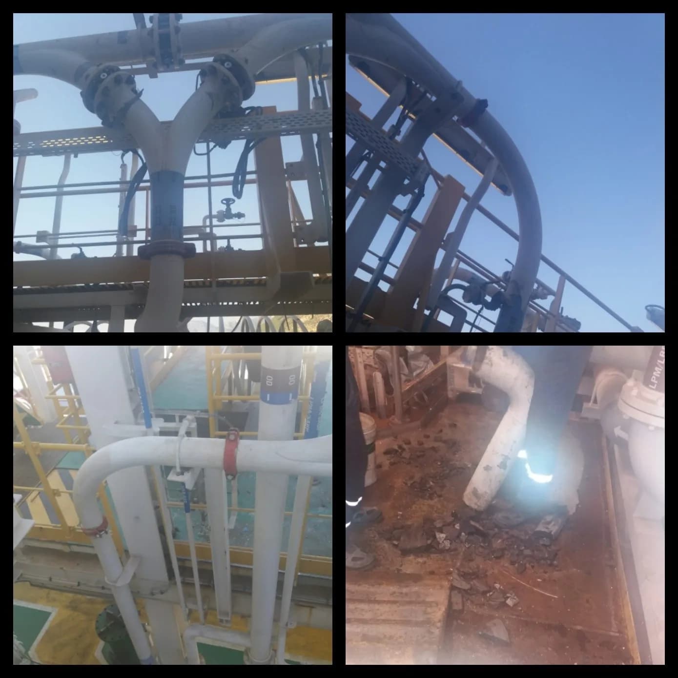 Platform üzerinde boru modifikasyonu ve kaynak işleri